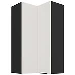 Kuchynská skrinka Aria-Wh/Bl Anti Fingerprint 60x60 Gn-108 2f (90°)