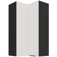 Kuchynská skrinka Aria-Wh/Bl Anti Fingerprint 60x60 Gn-108 2f (90°)