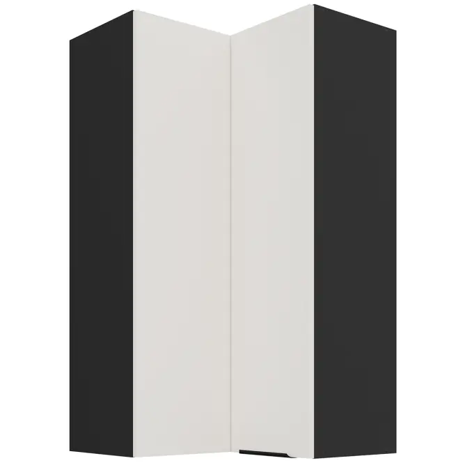 Kuchynská skrinka Aria-Wh/Bl Anti Fingerprint 60x60 Gn-108 2f (90°)