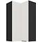Kuchynská skrinka Aria-Wh/Bl Anti Fingerprint 60x60 Gn-108 2f (90°)
