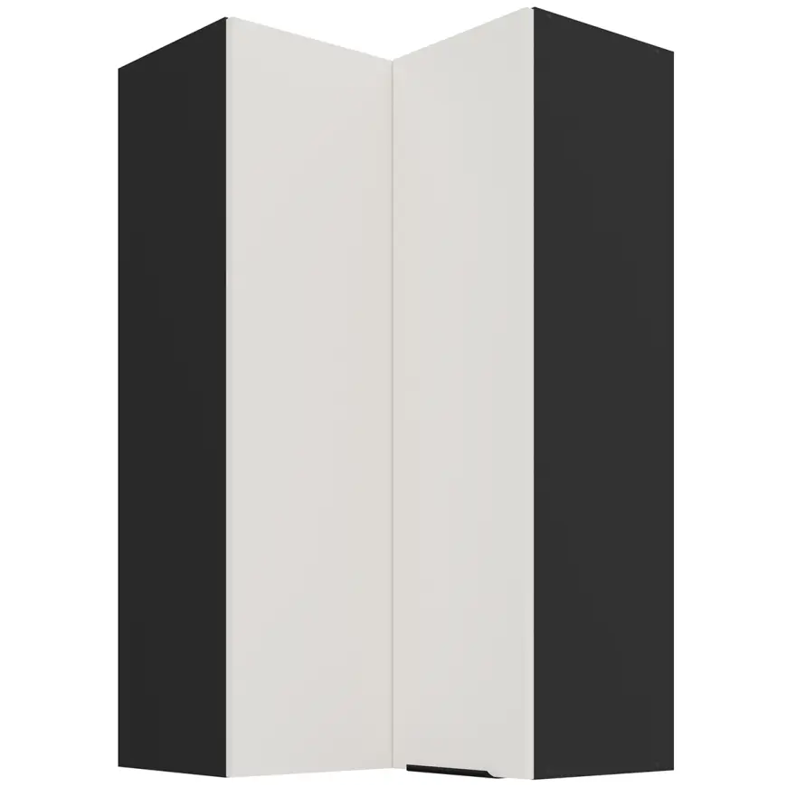 Kuchynská skrinka Aria-Wh/Bl Anti Fingerprint 60x60 Gn-108 2f (90°)
