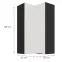Kuchynská skrinka Aria-Wh/Bl Anti Fingerprint 60x60 Gn-108 2f (90°),2
