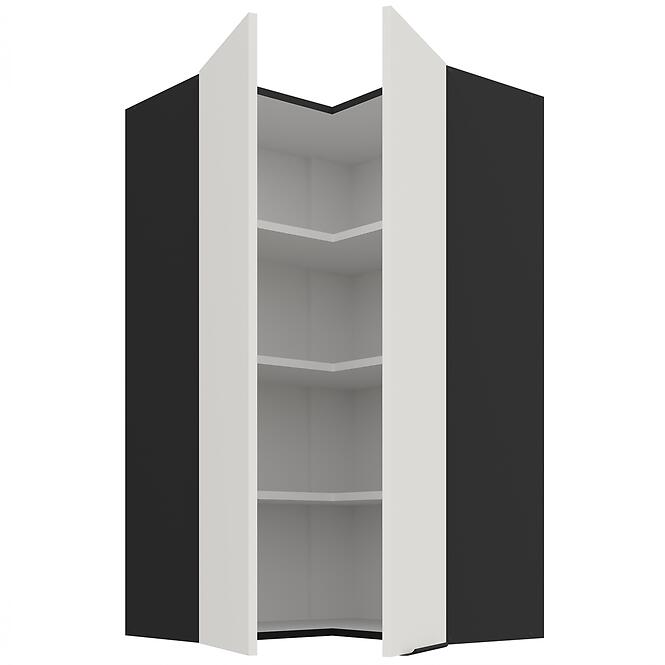 Kuchynská skrinka Aria-Wh/Bl Anti Fingerprint 60x60 Gn-108 2f (90°)