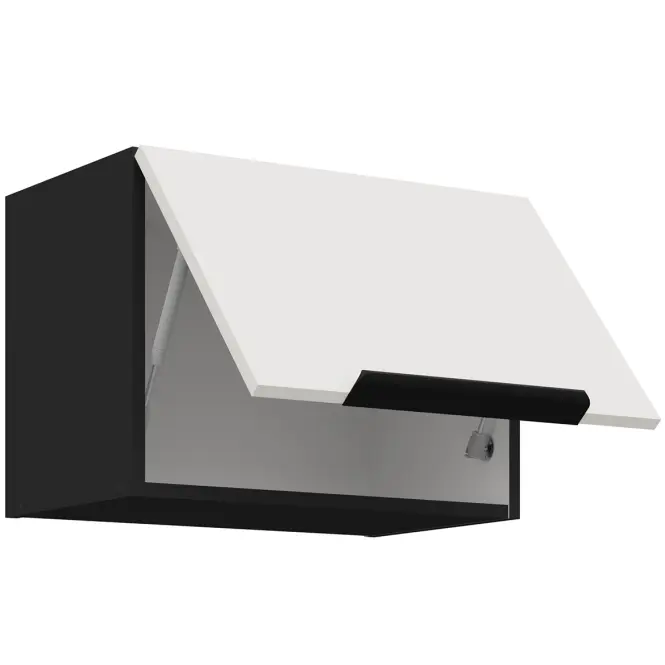 Kuchynská skrinka Aria-Wh/Bl Anti Fingerprint 50gu-36 1f