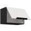 Kuchynská skrinka Aria-Wh/Bl Anti Fingerprint 50gu-36 1f,3
