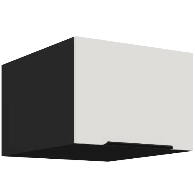 Kuchynská skrinka Aria-Wh/Bl Anti Fingerprint 50 Nagu-36 1f