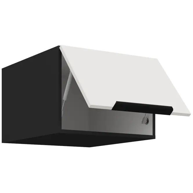 Kuchynská skrinka Aria-Wh/Bl Anti Fingerprint 50 Nagu-36 1f