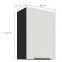 Kuchynská skrinka Aria-Wh/Bl Anti Fingerprint 50g-72 1f,2