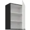 Kuchynská skrinka Aria-Wh/Bl Anti Fingerprint 50g-72 1f,3