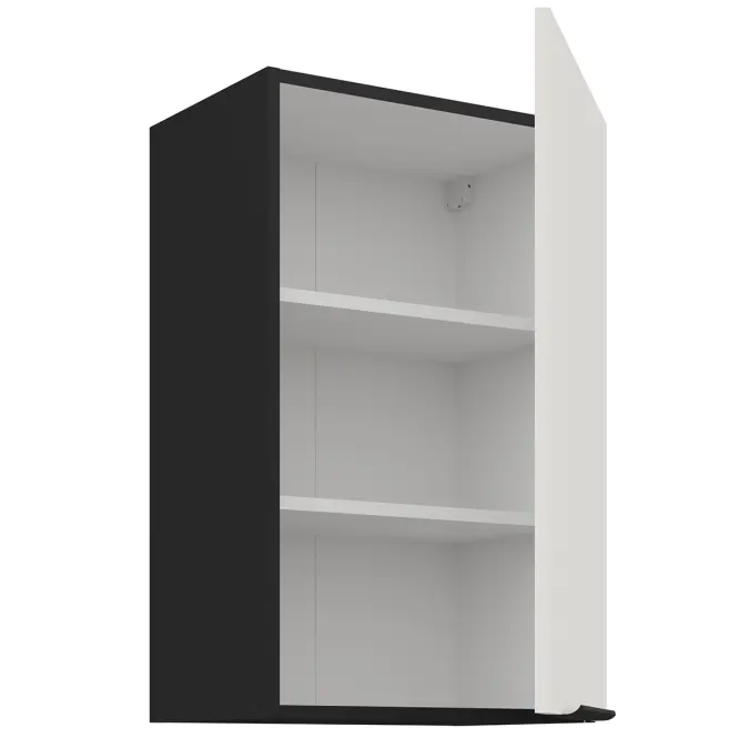 Kuchynská skrinka Aria-Wh/Bl Anti Fingerprint 45g-72 1f