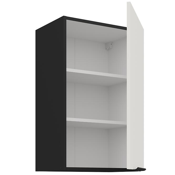 Kuchynská skrinka Aria-Wh/Bl Anti Fingerprint 45g-72 1f,3