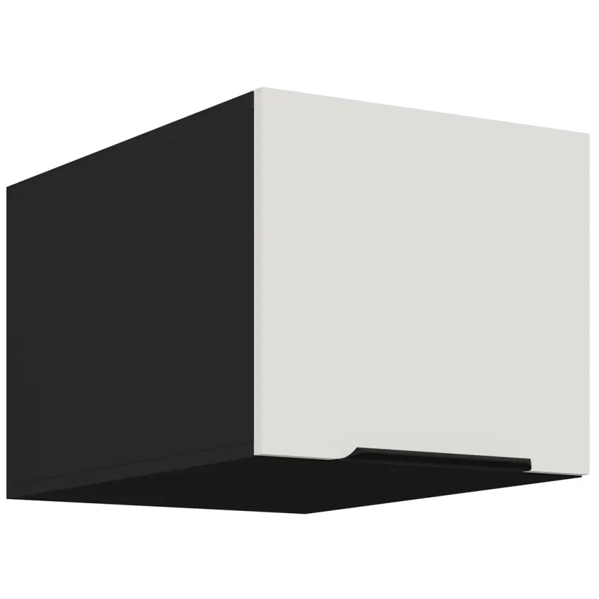 Kuchynská skrinka Aria-Wh/Bl Anti Fingerprint 40 Nagu-36 1f