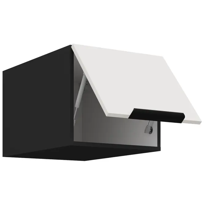 Kuchynská skrinka Aria-Wh/Bl Anti Fingerprint 40 Nagu-36 1f