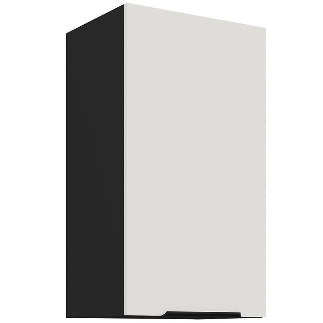 Kuchynská skrinka Aria-Wh/Bl Anti Fingerprint 40g-72 1f