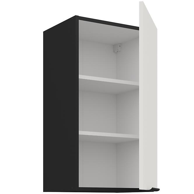 Kuchynská skrinka Aria-Wh/Bl Anti Fingerprint 40g-72 1f