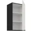 Kuchynská skrinka Aria-Wh/Bl Anti Fingerprint 40g-72 1f,3