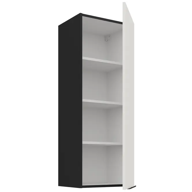 Kuchynská skrinka Aria-Wh/Bl Anti Fingerprint 40g-108 1f