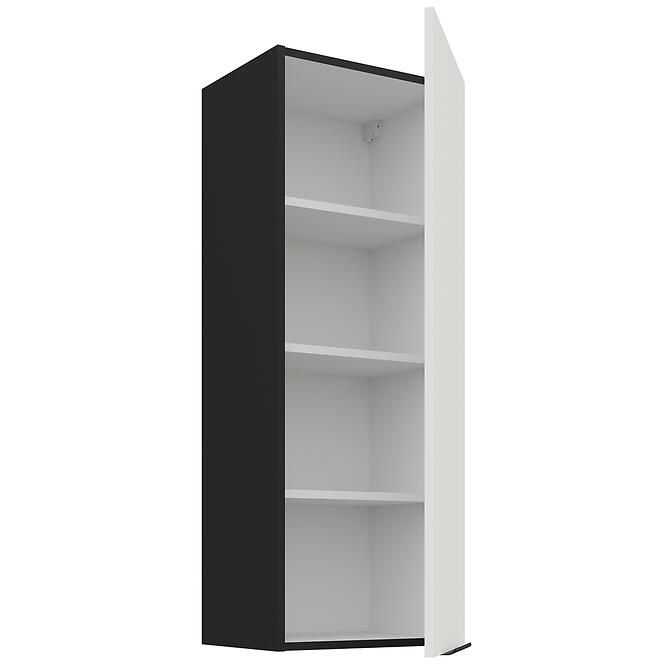 Kuchynská skrinka Aria-Wh/Bl Anti Fingerprint 40g-108 1f,3