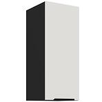 Kuchynská skrinka Aria-Wh/Bl Anti Fingerprint 30g-72 1f