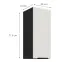 Kuchynská skrinka Aria-Wh/Bl Anti Fingerprint 30g-72 1f,2