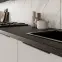 Kuchynská skrinka Aria-Wh/Bl Anti Fingerprint 30g-72 1f,7