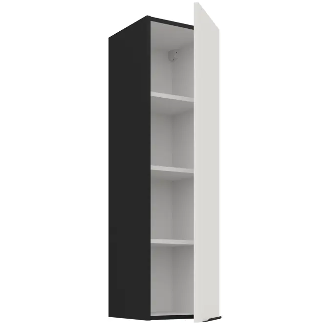 Kuchynská skrinka Aria-Wh/Bl Anti Fingerprint 30g-108 1f