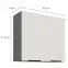 Kuchynská skrinka Aria-Wh/Ant Anti Fingerprint 80g-72 2f,2