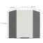 Kuchynská skrinka Aria-Wh/Ant Anti Fingerprint 60x60 Gn-72 1f (45°),2