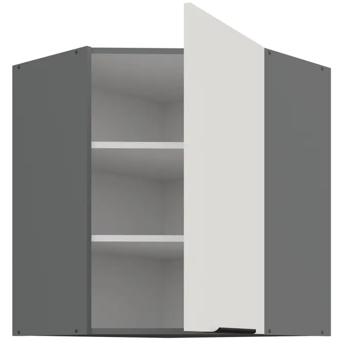 Kuchynská skrinka Aria-Wh/Ant Anti Fingerprint 60x60 Gn-72 1f (45°)