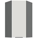 Kuchynská skrinka Aria-Wh/Ant Anti Fingerprint 60x60 Gn-108 1f (45°)