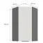 Kuchynská skrinka Aria-Wh/Ant Anti Fingerprint 60x60 Gn-108 1f (45°),2