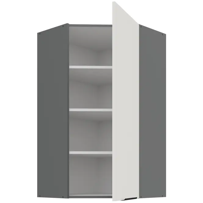 Kuchynská skrinka Aria-Wh/Ant Anti Fingerprint 60x60 Gn-108 1f (45°)