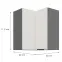 Kuchynská skrinka Aria-Wh/Ant Anti Fingerprint 60x60 Gn-72 2f (90°),2