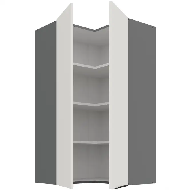 Kuchynská skrinka Aria-Wh/Ant Anti Fingerprint 60x60 Gn-108 2f (90°)
