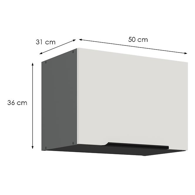 Kuchynská skrinka Aria-Wh/Ant Anti Fingerprint 50gu-36 1f