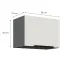 Kuchynská skrinka Aria-Wh/Ant Anti Fingerprint 50gu-36 1f,2
