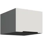 Kuchynská skrinka Aria-Wh/Ant Anti Fingerprint 50 Nagu-36 1f