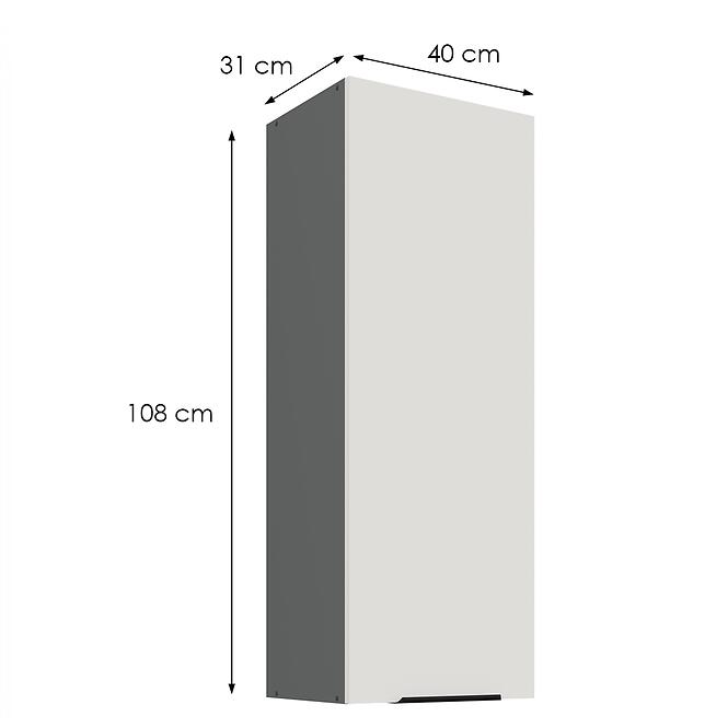 Kuchynská skrinka Aria-Wh/Ant Anti Fingerprint 40g-108 1f