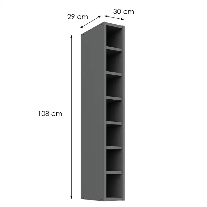 Kuchynská skrinka 15g-108 Otw Antracit