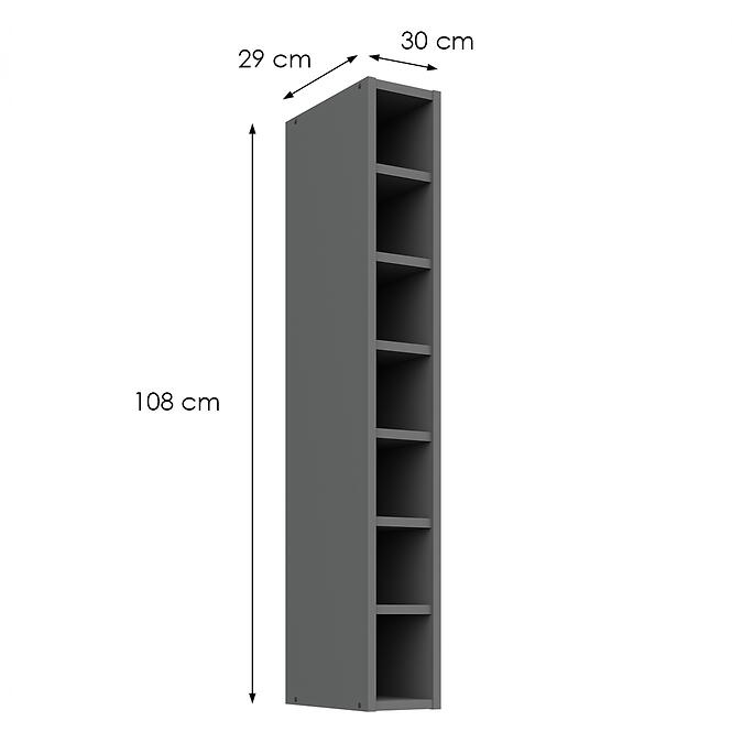 Kuchynská skrinka 15g-108 Otw Antracit