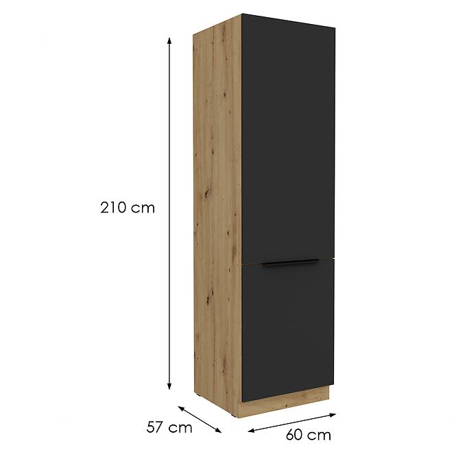 Kuchynská skrinka Aria-Bl/Ar Anti Fingerprint 60dk-210 2f,2
