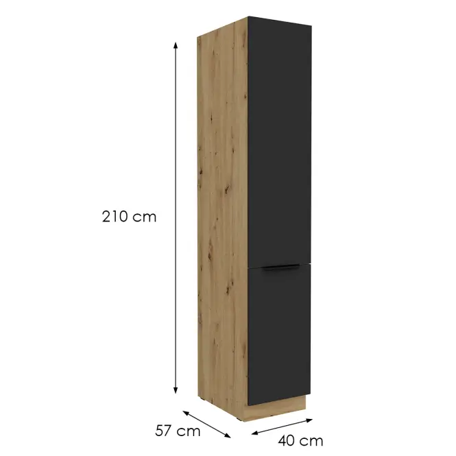 Kuchynská skrinka Aria-Bl/Ar Anti Fingerprint 40dk-210 2f,2