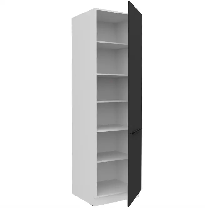 Kuchynská skrinka Aria-Bl/Wh Anti Fingerprint 60dk-210 2f,3