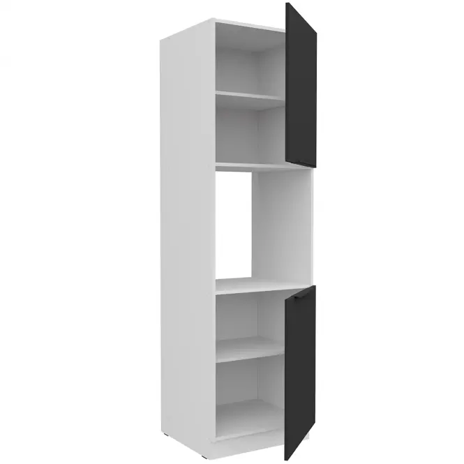 Kuchynská skrinka Aria-Bl/Wh Anti Fingerprint 60dp-210 2f