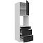 Kuchynská skrinka Aria-Bl/Wh Anti Fingerprint 60dps-210 1f 3s,3