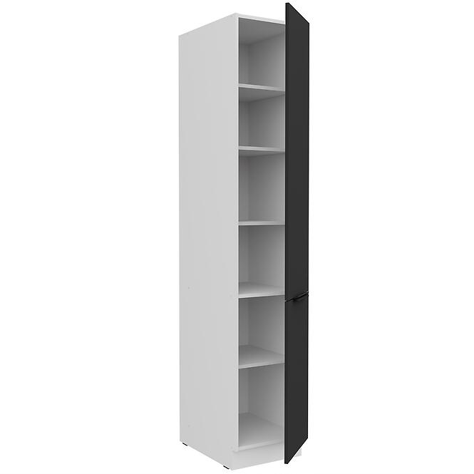 Kuchynská skrinka Aria-Bl/Wh Anti Fingerprint 40dk-210 2f,3