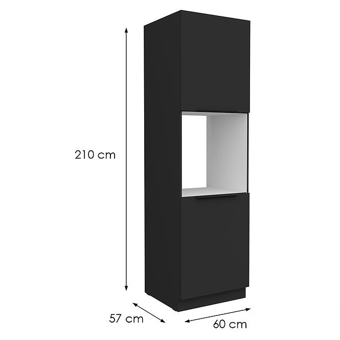 Kuchynská skrinka Aria-Bl/Bl Anti Fingerprint 60dp-210 2f,2