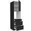 Kuchynská skrinka Aria-Bl/Bl Anti Fingerprint 60dps-210 1f 3s,3