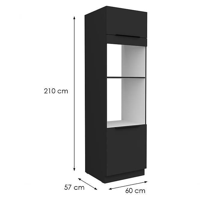 Kuchynská skrinka Aria-Bl/Bl Anti Fingerprint 60dpm-210 2f,2
