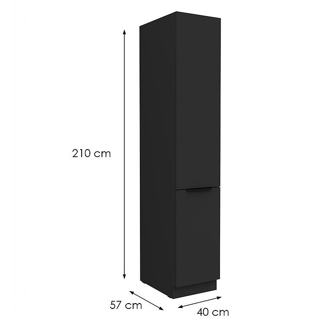 Kuchynská skrinka Aria-Bl/Bl Anti Fingerprint 40dk-210 2f,2